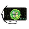 Rick and Morty Wallet, Zip Clutch, Rick and Morty Portal