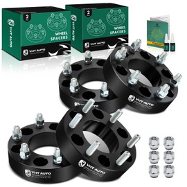 YHTAUTO 6x135 mm to 6x5.5 Wheel Adapters 1.5" Compatible with Ford F-150 Expedition & Lincoln Mark LT Navigator, Tire Spacers w/M14x2 & 12.9 Grade Studs, 87.1mm Center Bore 6 Lug 4PCS