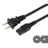 10 FT 2 Prong AC Power Cord Cable Plug for
