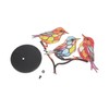 Gatuida Decorative Bird Sculpture Creative Metal Bird Figurine with Base