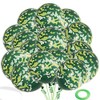Finypa 70 Pieces Latex Camo Balloons Camouflage Balloons Military Balloons