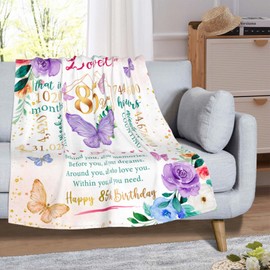 ZWERIVP 85th Birthday Gifts for Women Throw Blanket 60 * 50 inch
