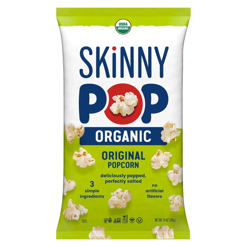 Skinnypop 2 Pack Skinny Pop Original Organic Popcorn 14oz each