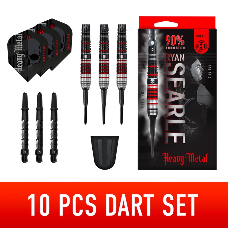 Harrows Ryan Searle Heavy Metal Series 2 Player Dart Set