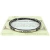 Emulily Serenity Prayer Inspirational Stretch Bangle Bracelets with Rhine stone