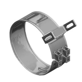 BESTfit 7 Inch Lincoln Chrome Plated Stainless Steel Wide Exhaust Clamp For AeroCab