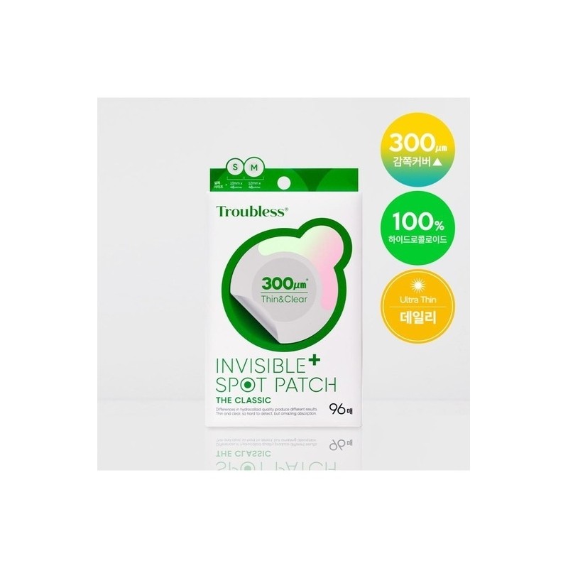Troubleless Invisible Plus Spot Patch The Classic (96 sheets) /