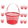 Totority 10pcs Plastic Fruit Picking Basket Lightweight Strawberry Berry Baskets