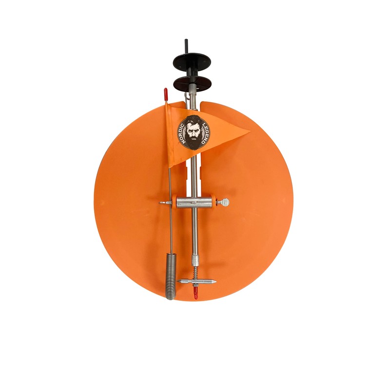 Nordic Legend Aurora Series Round Tip-Up with Orange Pole Flags