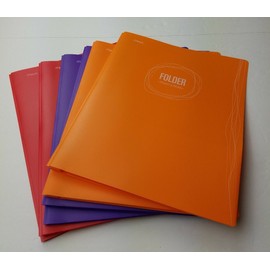 Mead 2 Pocket Pronged Portfolio Folders Variety of Colors Lot of 6