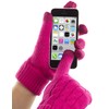Trendz Medium Sized Touch Screen Cable Knit Gloves for Smartphones,
