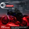 Nilight Extension Cable for Motorcycle LED Strip Lights 4PCS 2