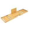 Utoplike Bamboo Bathtub Tray Caddy for Tub, Bath Table Bathroom