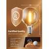 Brightown G40 Replacement LED Light Bulbs, 25 Pack Clear Globe