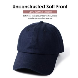 Gorra de béisbol con forro de satén para mujer, sin restricciones, con forro sedoso, para hombre, ajustable, para papá, Azul marino, Talla única