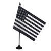 AZ FLAG - USA Black and White Table Flag 8.25
