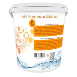 Refill Filter Granules Replacement for BWT Soft and Aarke Pure Clean + Taste Extra Soft Filter Granules from Aquintos (1 Litre ESOFT)