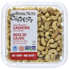 ROYAL NUTS Oven Roasted Cashew Sea Salted, 350 Grams