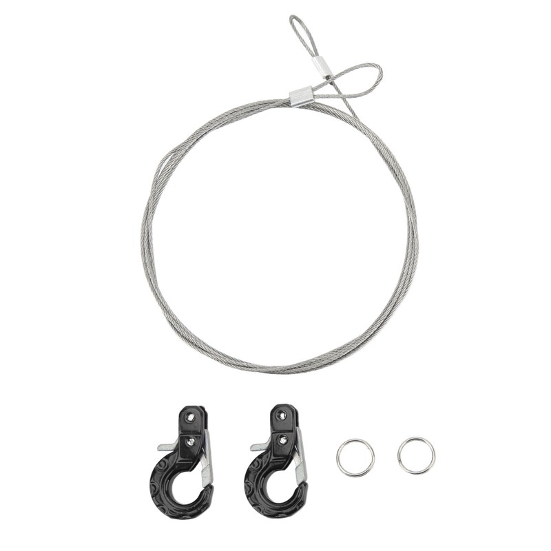 2pcs RC Metal Trailer Hook Aluminum Alloy Steel Rope Lightweight