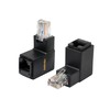 CERRXIAN 90 Degree Ethernet LAN RJ45 Male to Female, Right