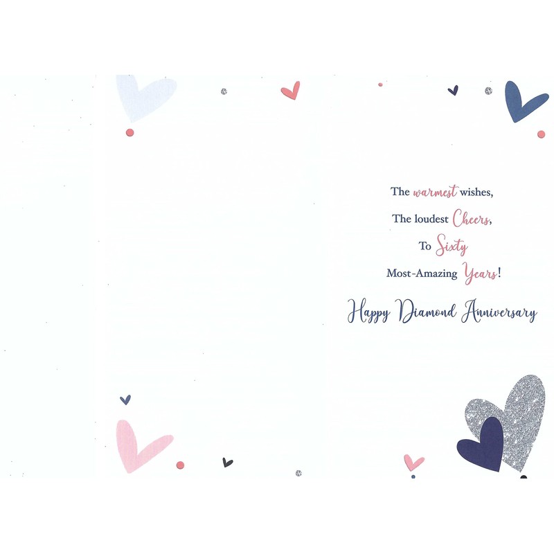 Jonny Javelin Happy Diamond Anniversary Card 60 Years