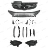 ROKY 10PC For Elantra 2011-2013 Front Chrome Grille Mesh Fog