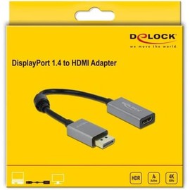 Delock Active DisplayPort 1.4 to HDMI Adapter 4K 60Hz (HDR)