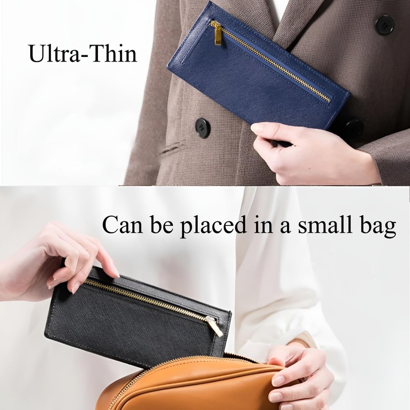 jessimi Slim Credit Card Wallet for women Long Card Holder