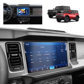 BSTW Bronco Screen Protector 12 In for 2021-2024 Ford Bronco Wildtrak/Raptor/Outer Banks/Everglades/Badlands SYNC 4 12" Touchscreen Anti-Fingerprint & Glare Tempered Glass Film (Bronco 12-In Matte)