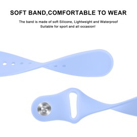 Amzpas 20mm 22mm Watch Bands Quick Release Watch Straps, 4 Pack Soft Silicone Replacement Sport Watch Wristbands for Women Men