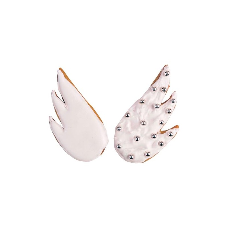 Staedter Angelwings Cookie Cutter, Silver, 5.5 cm