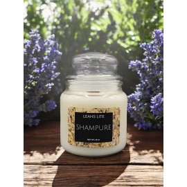 Leah's Lite WOOD WICK * SHAMPURE AVEDA TYPE * SCENTED CANDLE * Leah's Lite Candle * 16 OZ