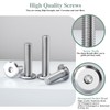 GOHODOMINO M5×18mm Flat Head Socket Cap Screws Bolts, Nuts, Flat