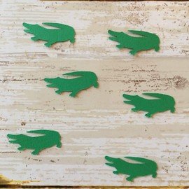 Alligator Confetti, Alligator Decorations, Reptile Party Supplies, Animals Theme Party, Alligator Cut Outs