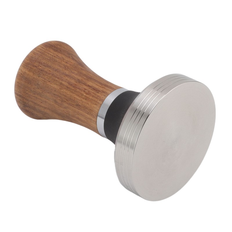 Coffee Hammer Tamping Kit Walnut Stainless Steel Tamper Distributor Set