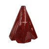 Unbranded JDM BRIDE Red Carbon Fiber Shift Boot Stitch For