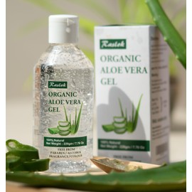 Raslok Aloe Vera Gel | 99% Pure Natural Aloe Gel For Moisturizing Face Skin & Hair Care,Durable Moisturizing Hydrating Soothing, Non-Sticky (7.7 OZ)