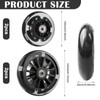 Behogan Pack of 4 Scooter Wheels, 2 x 120 mm