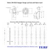 TERF® M8 Flanged Nylon Insert Self Locking Nut M8 (8mm)