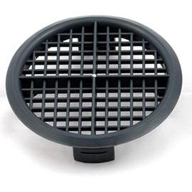 fiXte 70mm Lattice Design Anthracite Grey Plastic Push in Circular Soffit Vents Roof Air Vents (3)