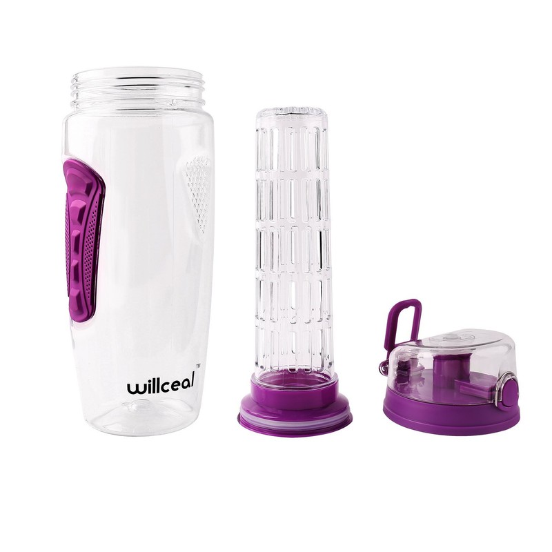 willceal Fruit Infuser Water Bottle 32oz Durable, Large - BPA