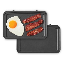 Dash Griddle 2-Plate Pack for MultiMaker Flex Press Grill System - Removable, Nonstick Plates for Breakfast Sandwiches, Eggs, Hash Browns, and More