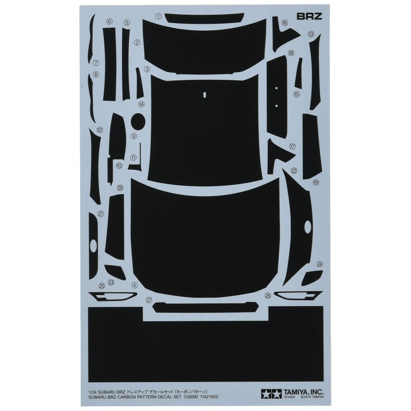 Detail Up Parts Series No.58 1/24 SUBARU BRZ dress up