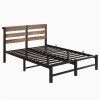 Full Size Metal Platform Bed Frame w/LED Headboard & USB