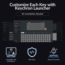 Keychron K3 75% QMK Wireless Mechanical Keyboard, Bluetooth 5.2/Wired Connection Custom Programmable RGB, Hot-Swappable with Low Profile Red Switch for Mac Windows Linux - Version 3
