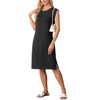 GRECERELLE Women Summer Plus Size Round Neck Casual Midi Dress