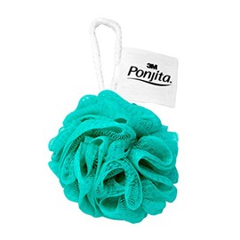 3M Ponjita, Esponja de Baño Borla Colores Surtidos, Ideal para mantener la piel libre de células muertas, 1 unidad
