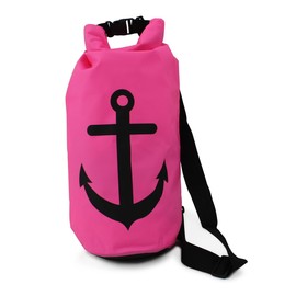 Sonia Originelli 10 Litre Anchor Waterproof Dry Bag Survival Bag, Pink