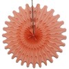 Devra Party 6-Pack 18 Inch Honeycomb Tissue Paper Fan (Peach)