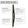 HODEE Rear Wiper Arm Blade Nut Set Replacement for ACURA
